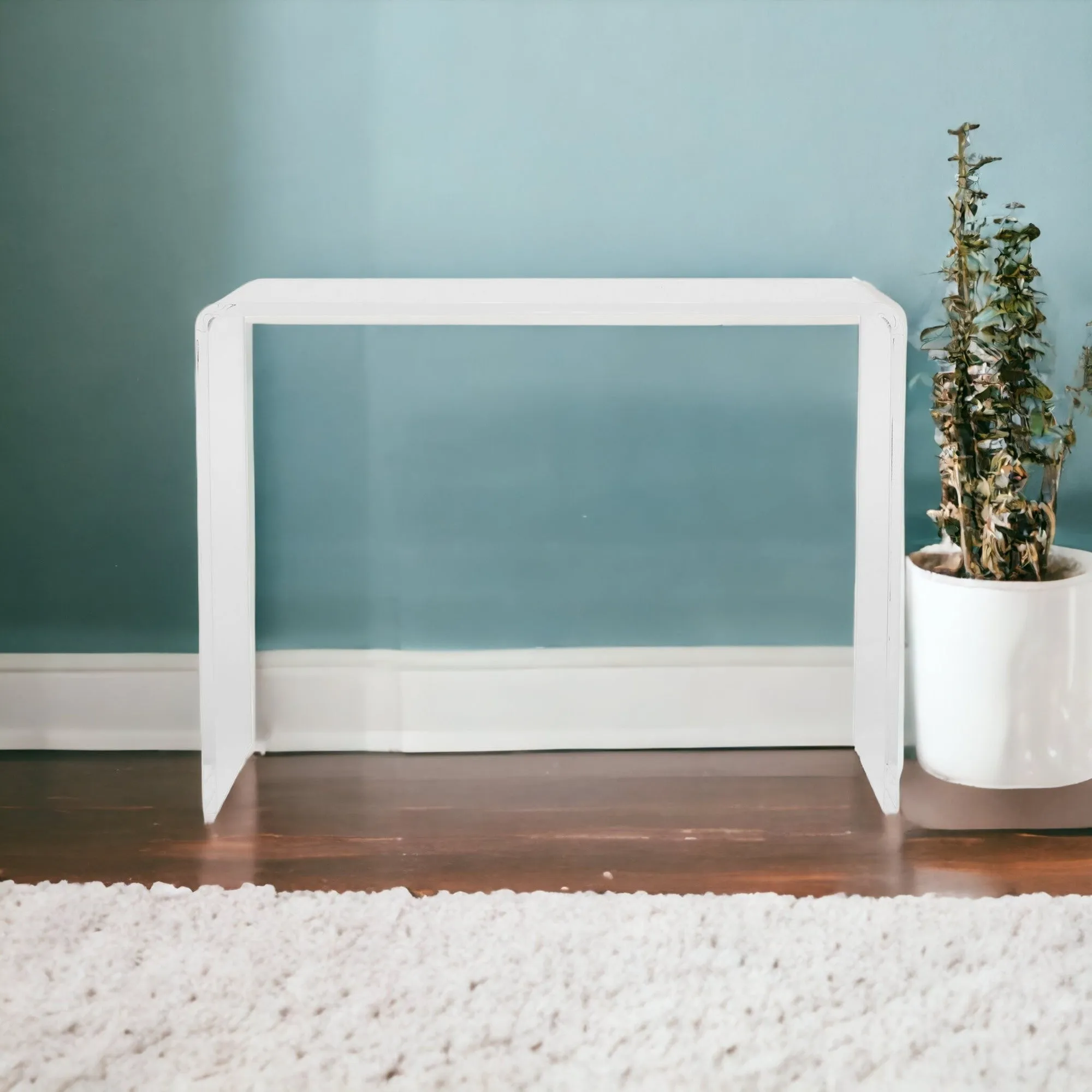 40 Clear Acrylic Sled Console Table