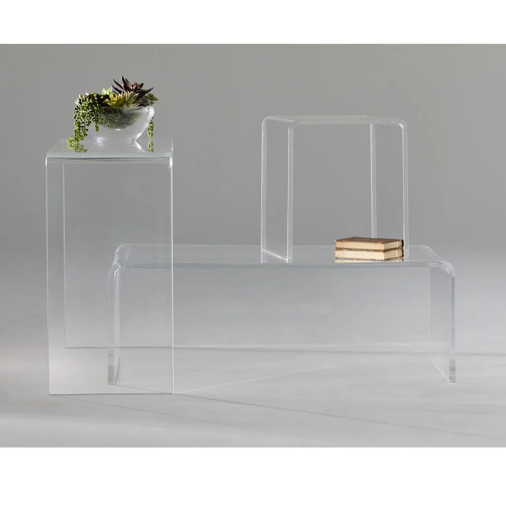 40 Clear Acrylic Sled Console Table