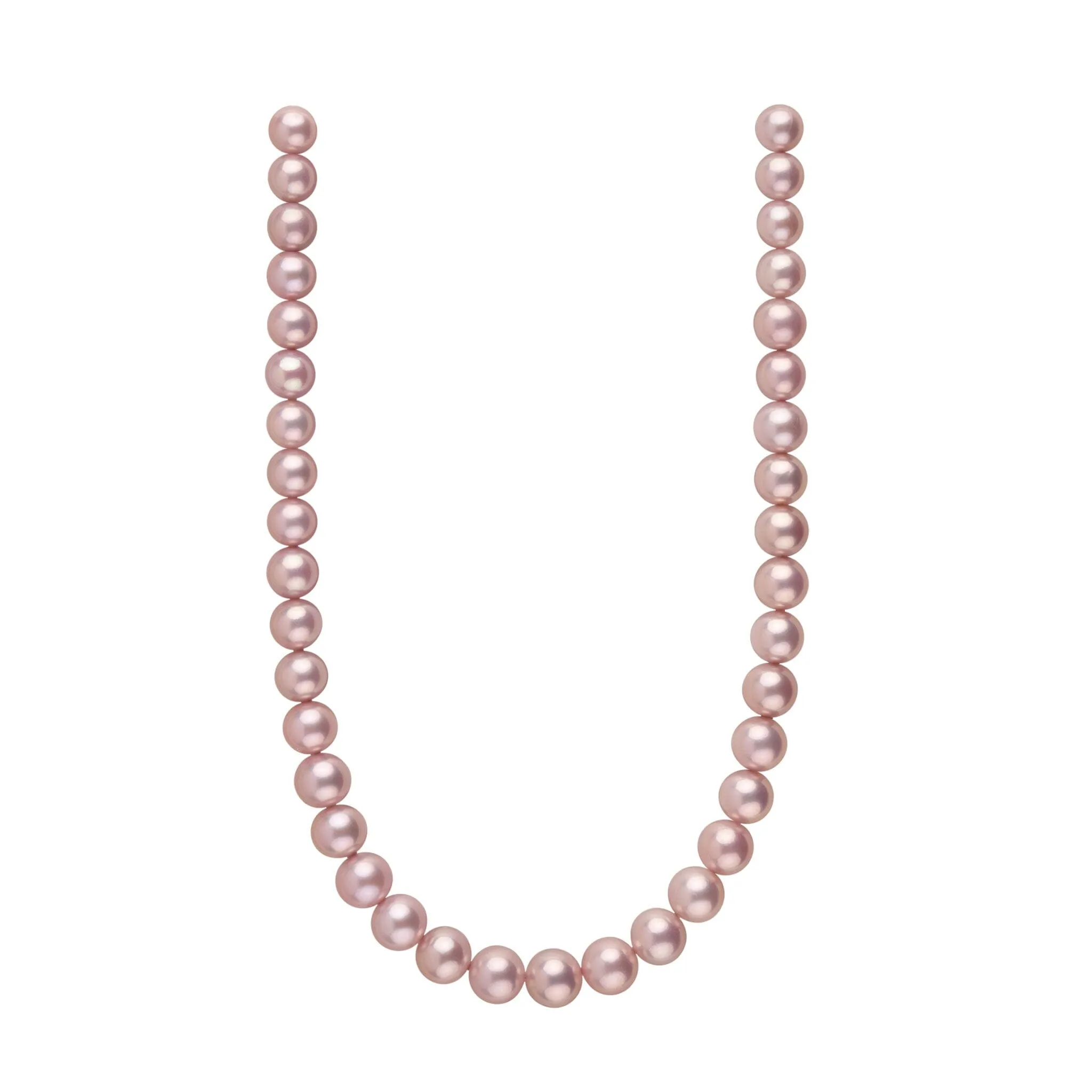 9.7-11.8 mm Cool Pale Pink Edison Freshwater Pearl Necklace