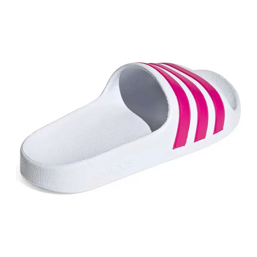 Adidas Girl's Adilette Aqua White/Pink