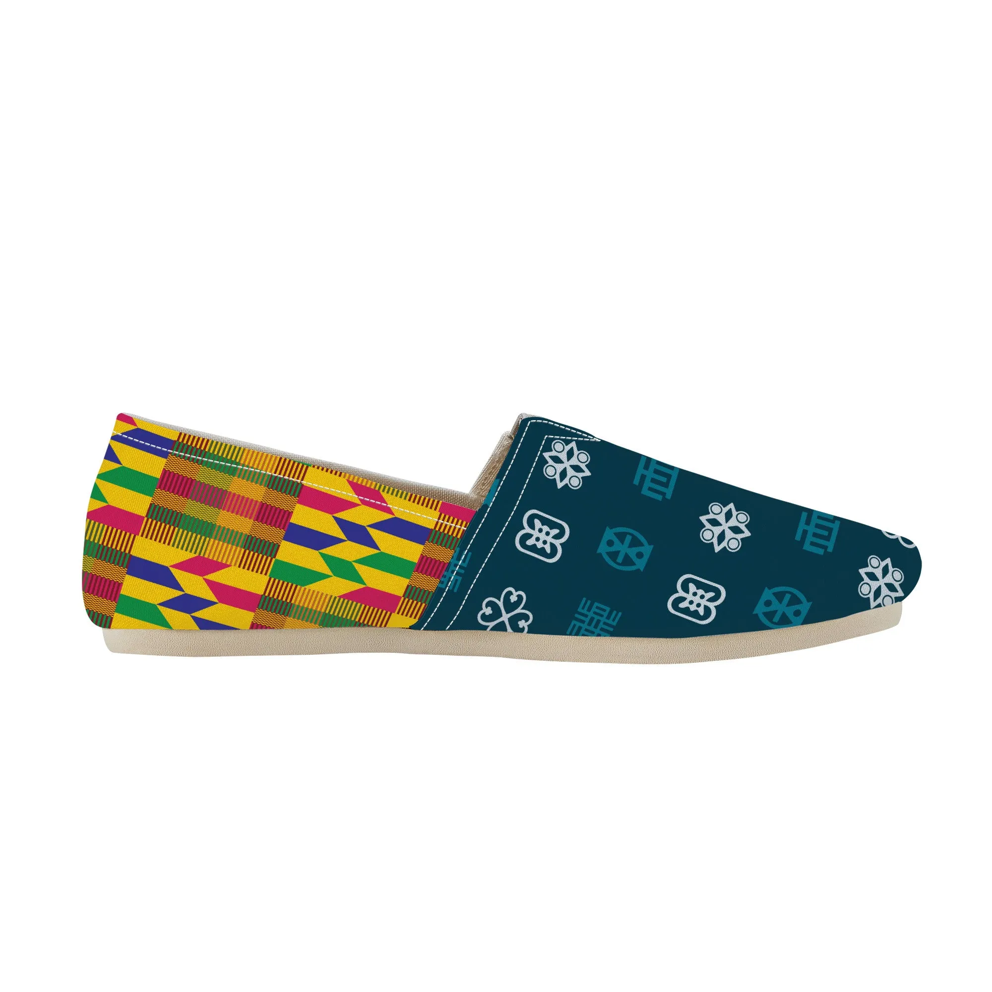 Adinkra Bibire-Kente Slip-on Canvas