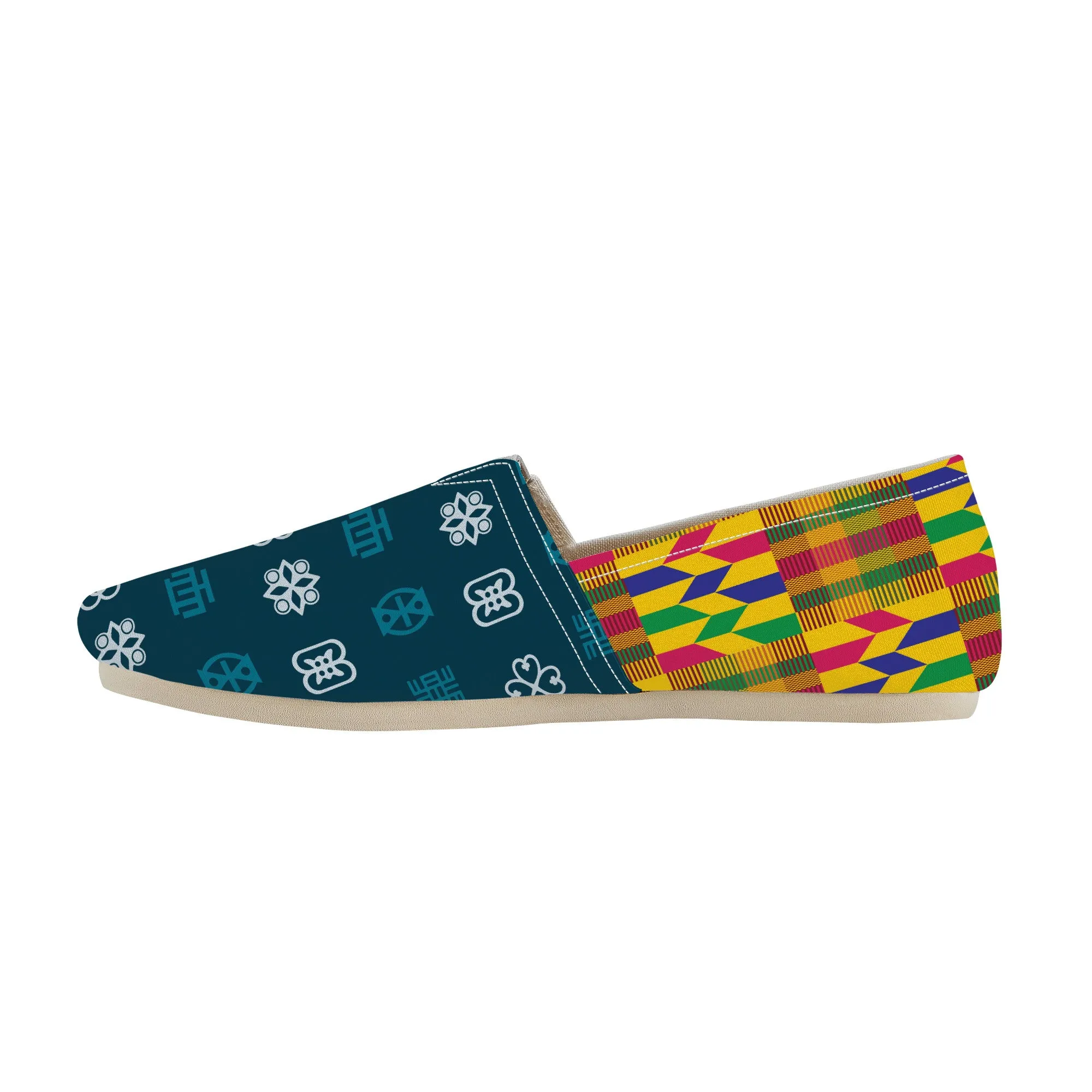 Adinkra Bibire-Kente Slip-on Canvas