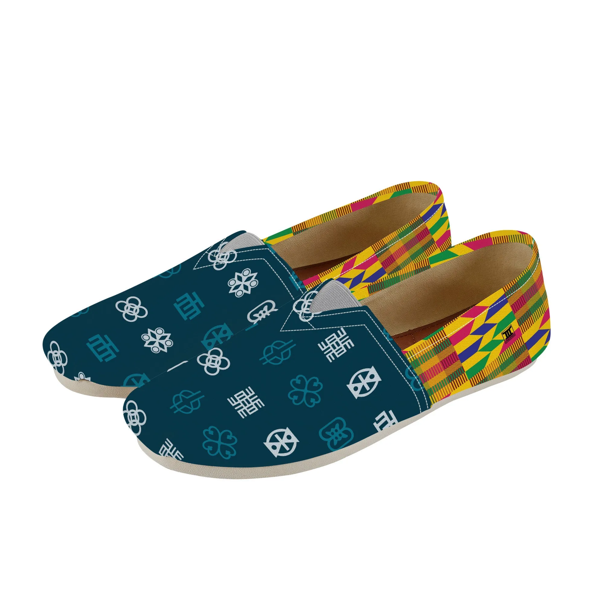 Adinkra Bibire-Kente Slip-on Canvas