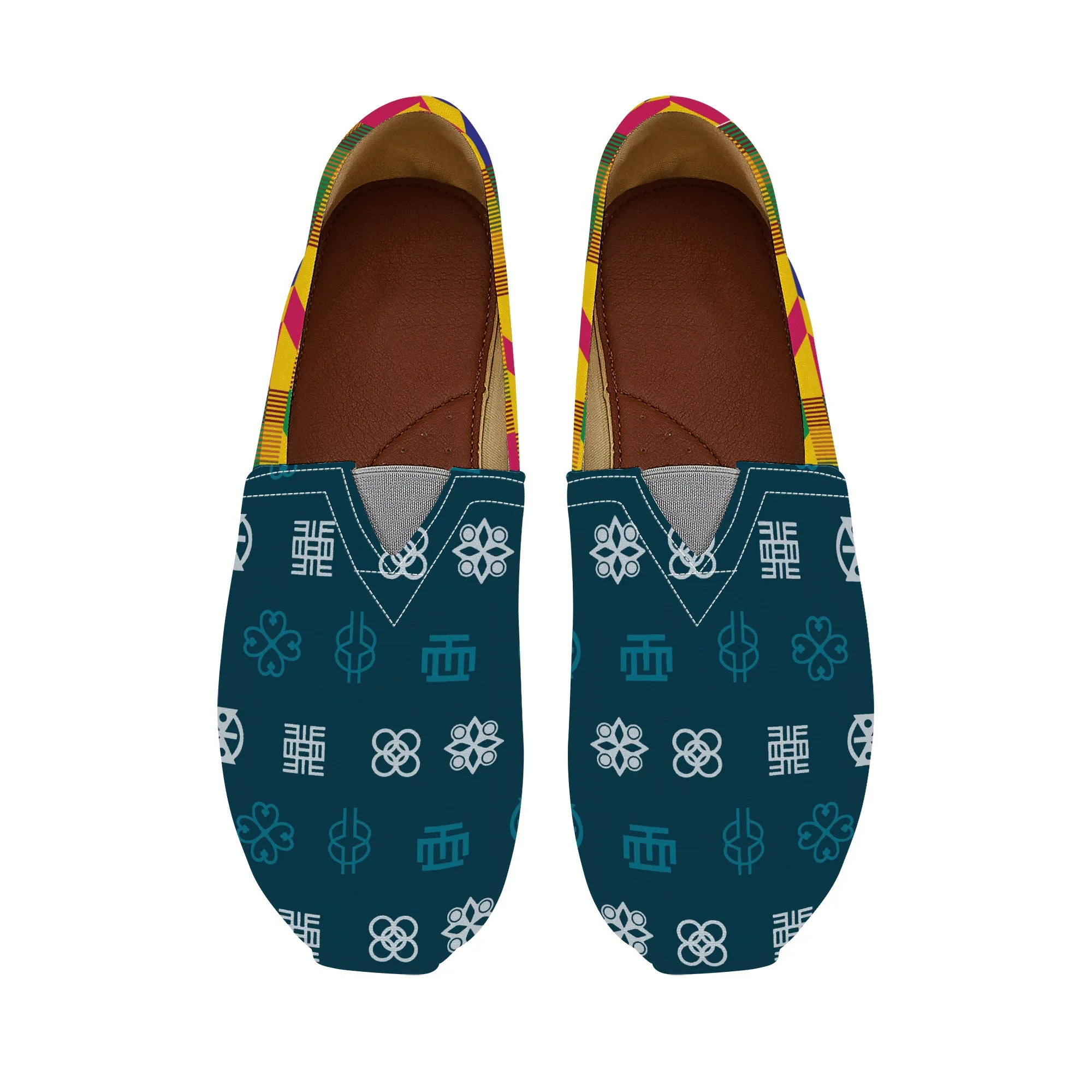 Adinkra Bibire-Kente Slip-on Canvas