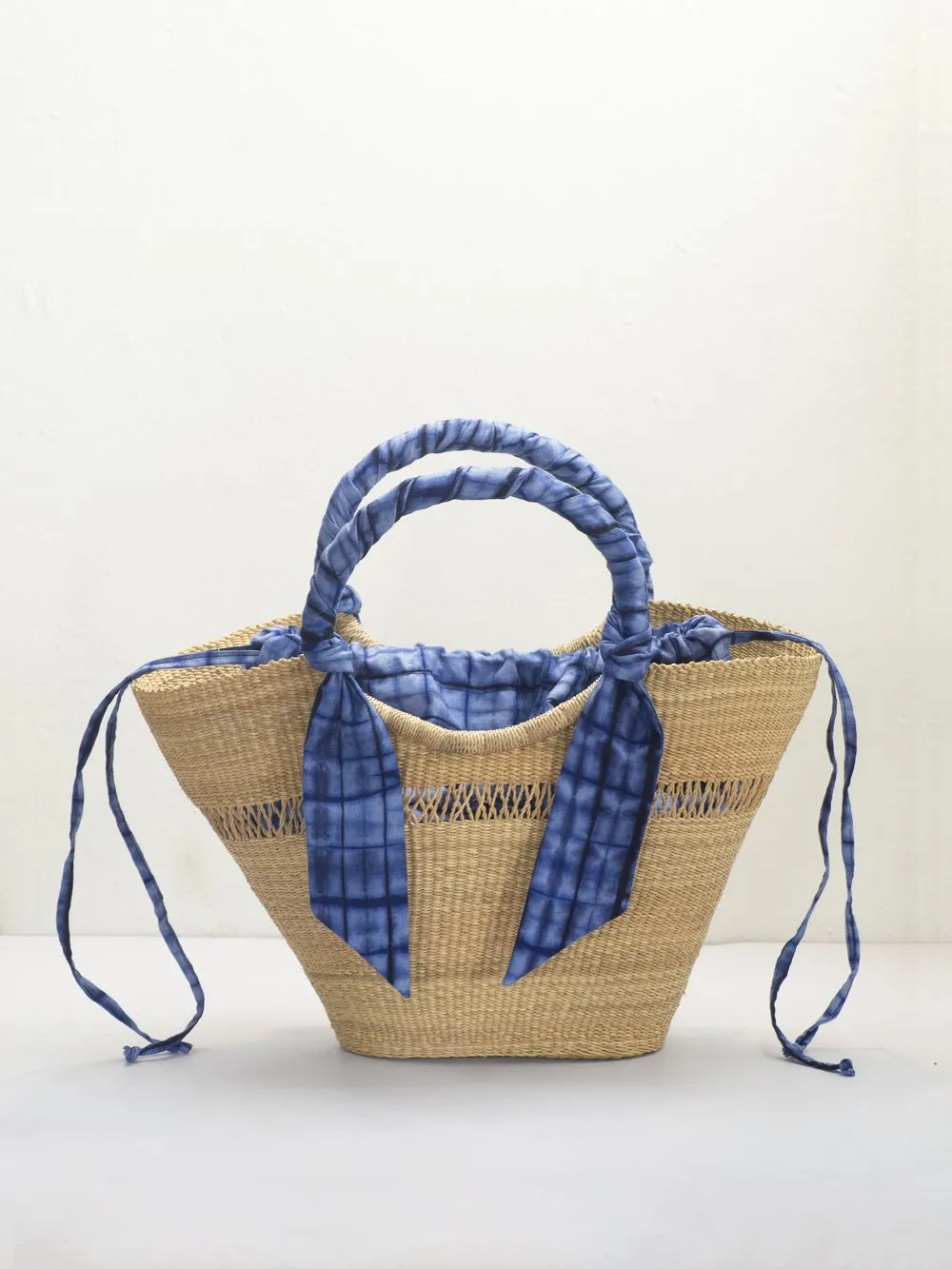 AKETEKETE Woven Butterfly Tote Bag - Medium