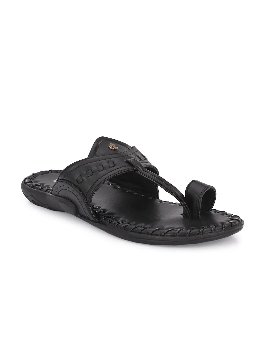 Alberto Torresi Black Flats Slipoer For Men