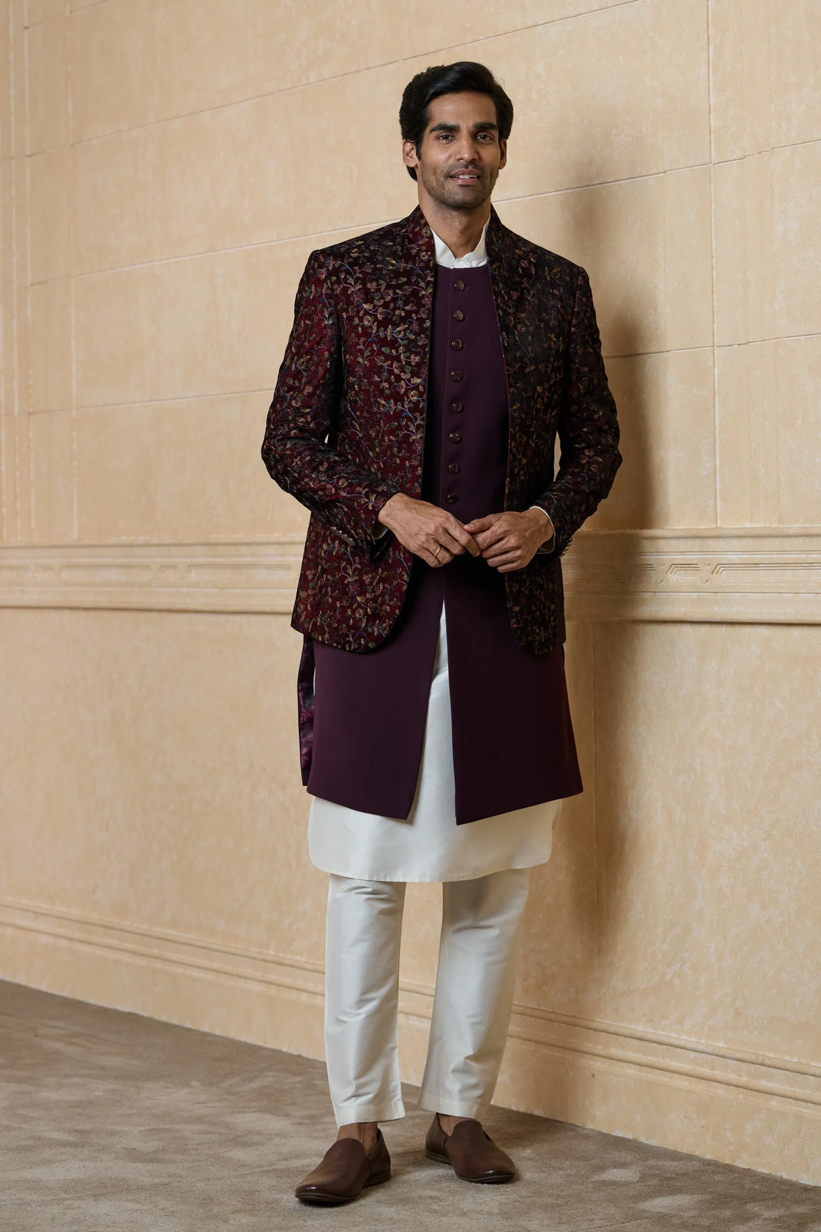 All Over Embroidered Indo-Western