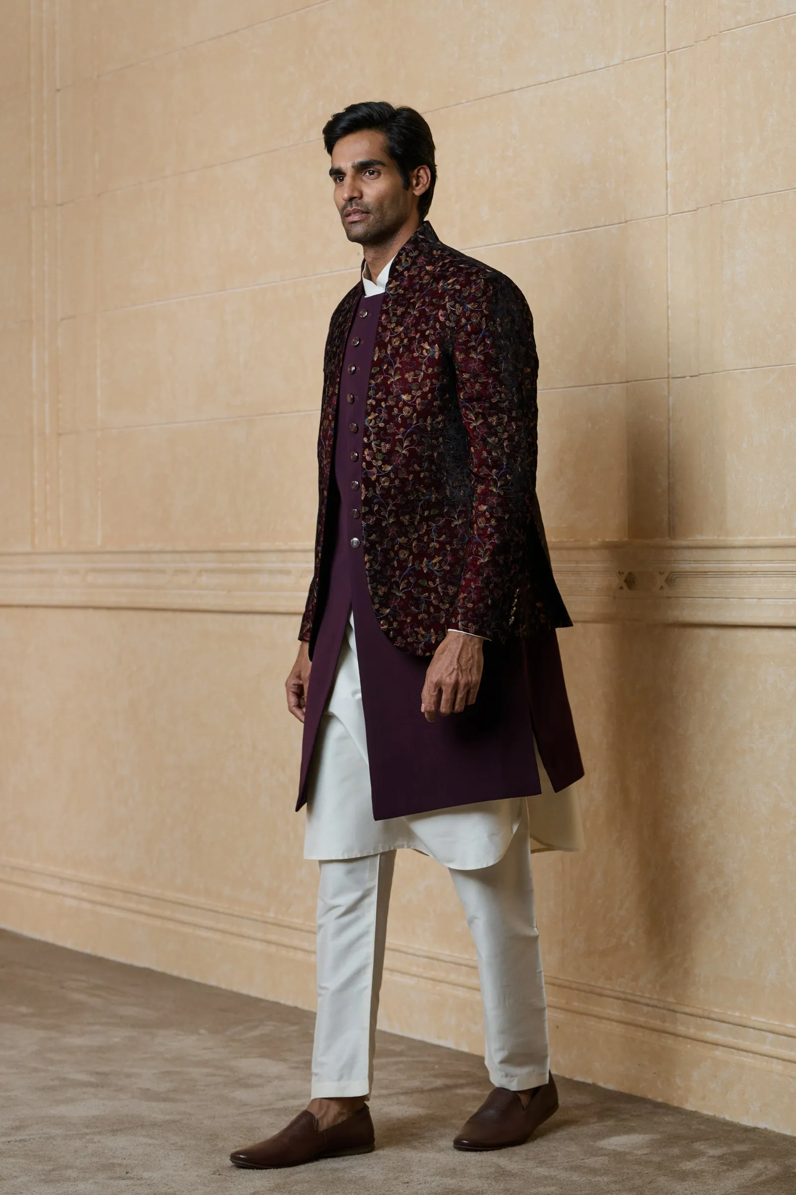 All Over Embroidered Indo-Western