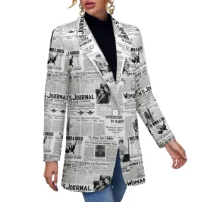 All Over Print Women's Blazer Women's casual suit