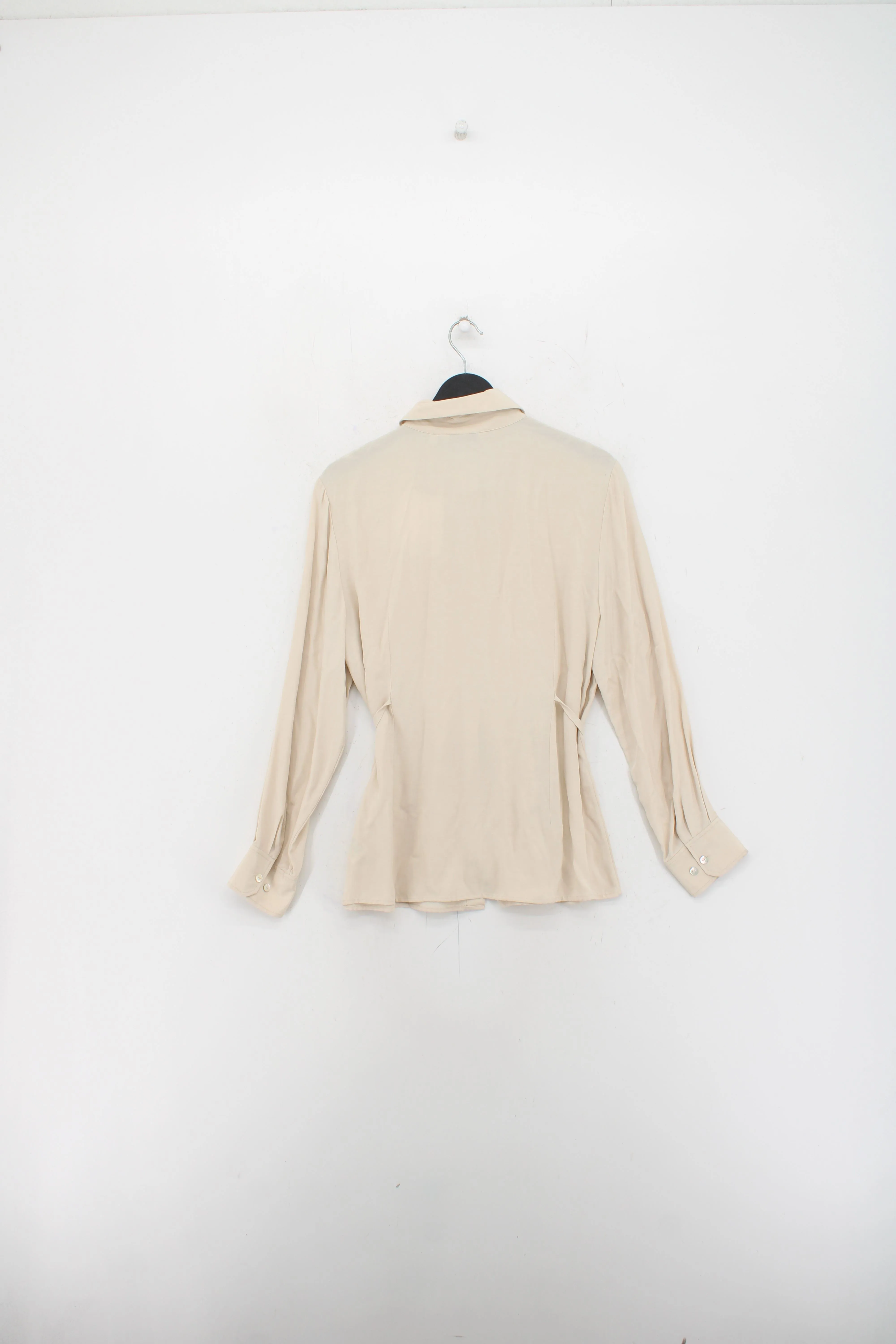 & Other Stories Women's Blouse UK 12 Cream Lyocell Modal with Viscose