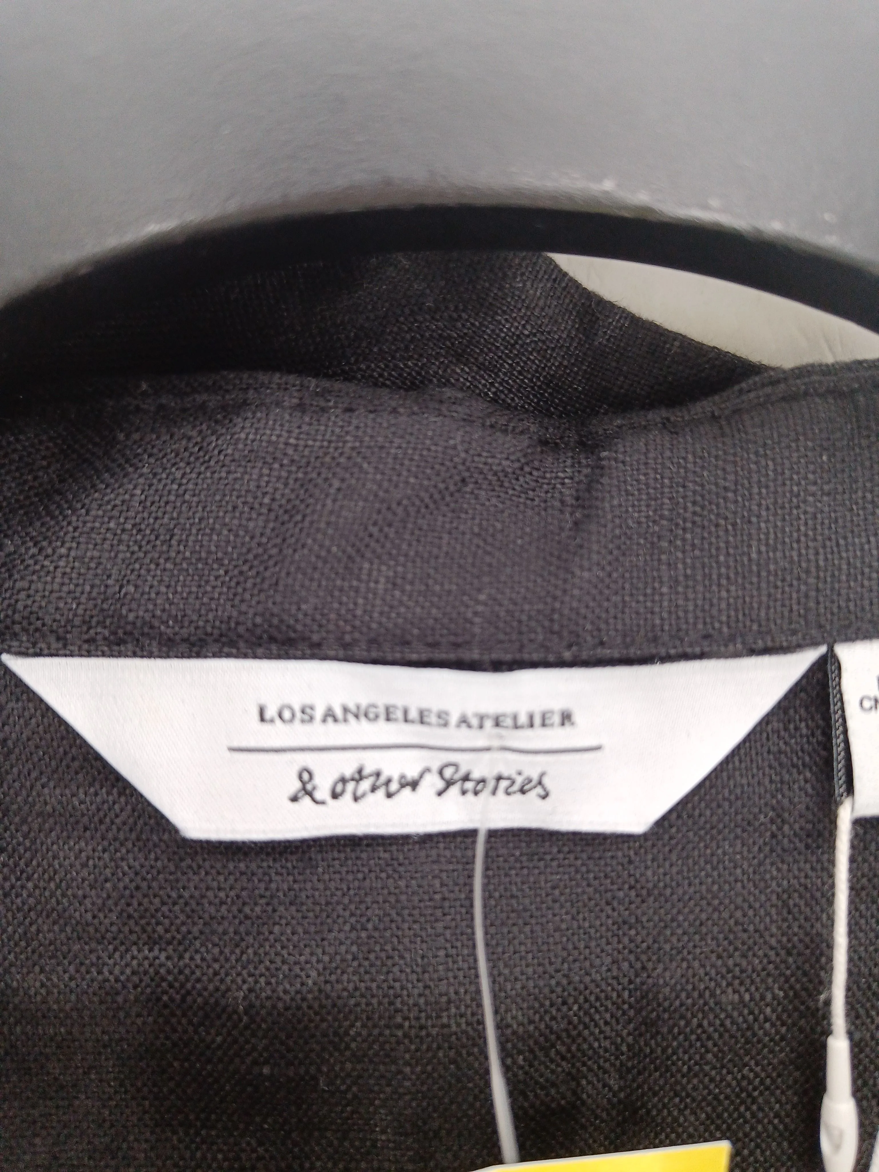 & Other Stories Women's Blouse UK 14 Black 100% Linen