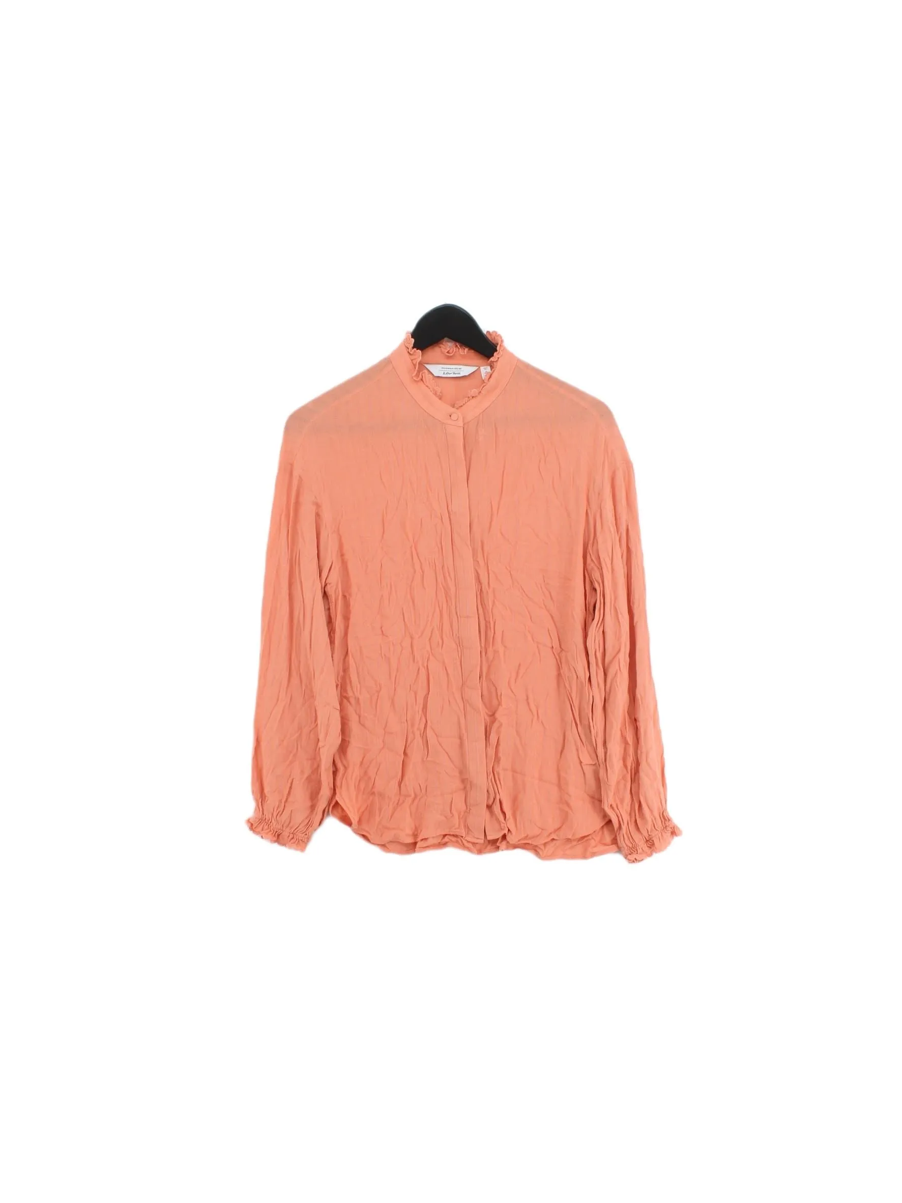 & Other Stories Women's Blouse UK 6 Pink Viscose with Other, Wool