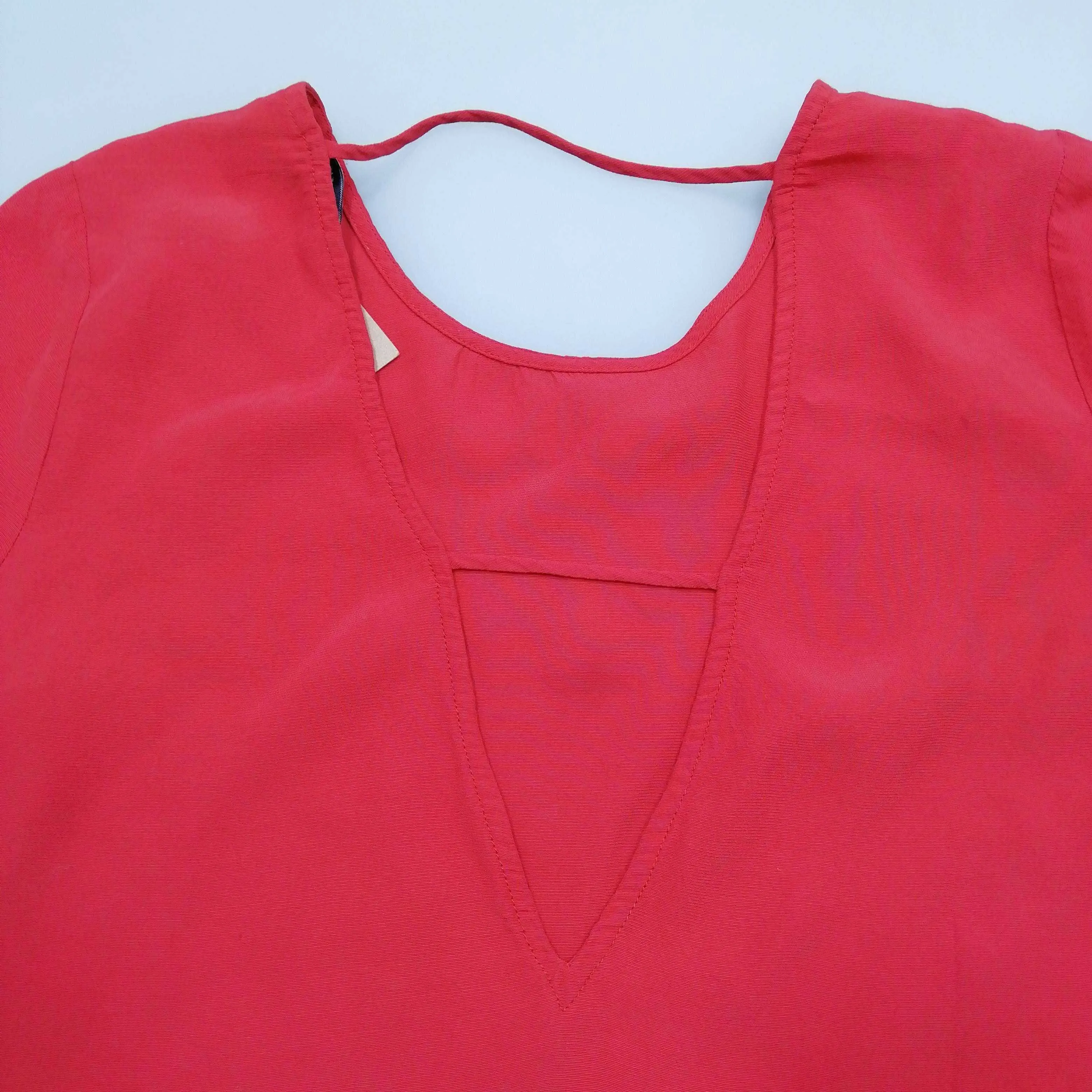 & Other Stories Women's Blouse UK 6 Red 100% Other