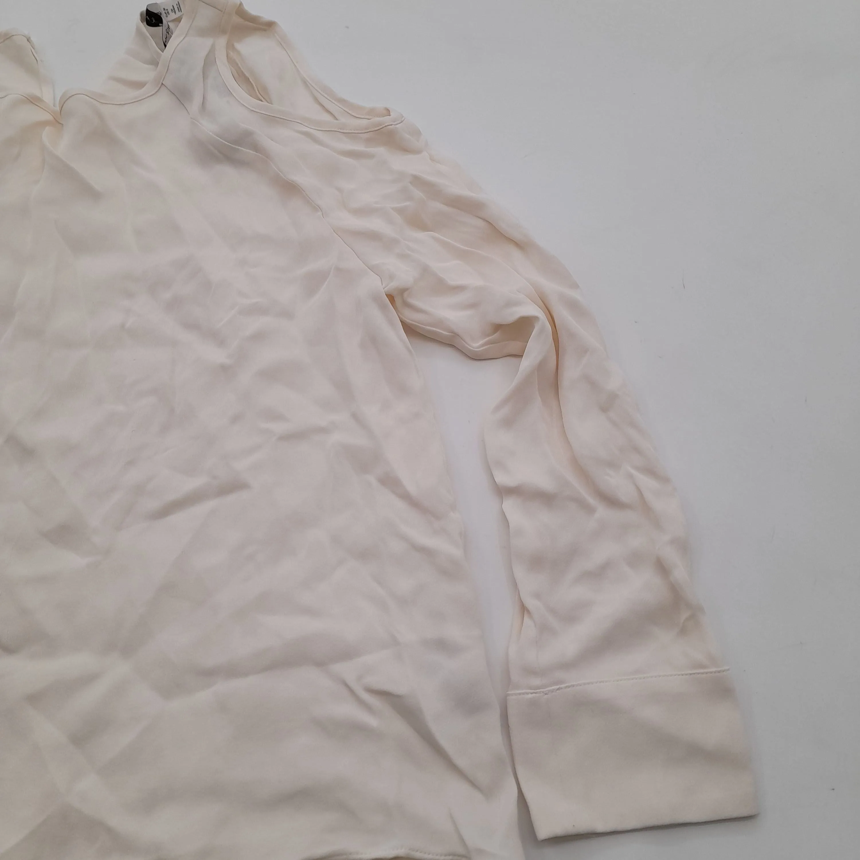 & Other Stories Women's Blouse UK 8 Cream 100% Viscose