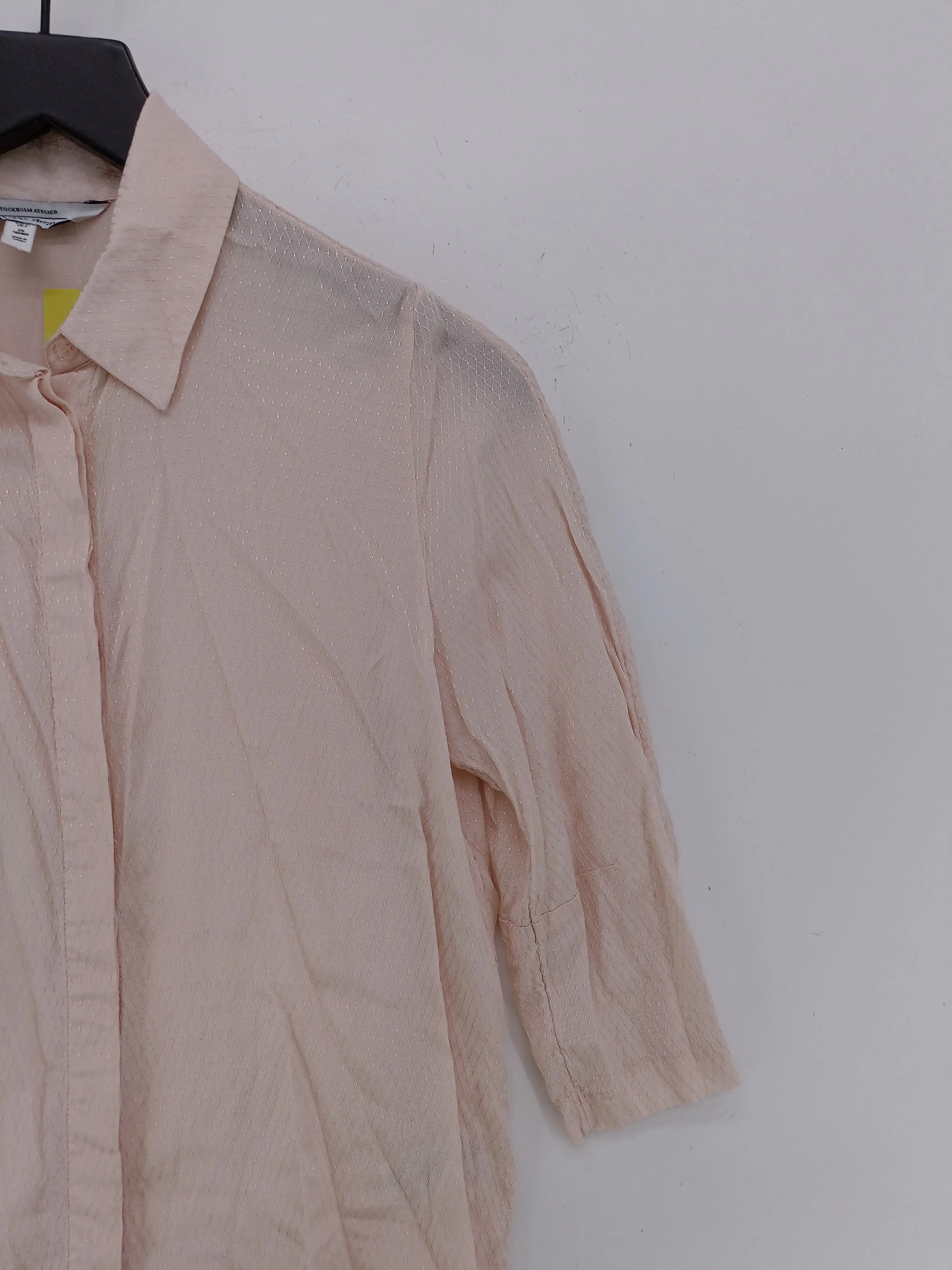 & Other Stories Women's Blouse UK 8 Pink 100% Viscose