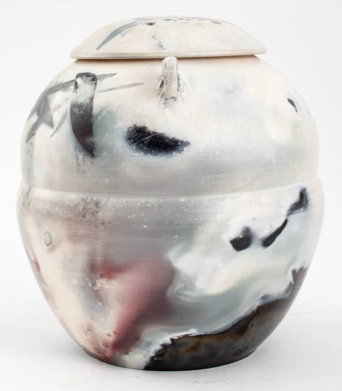 Andre Namenek Pit-Fired Ceramic Covered Vessel