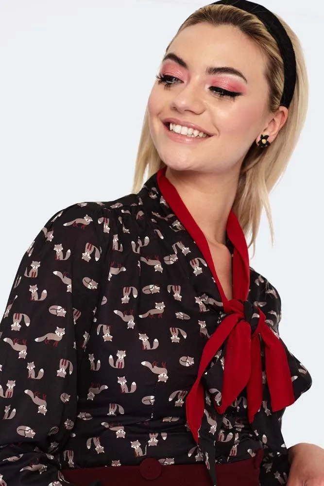 Arya Fox Print Shirt