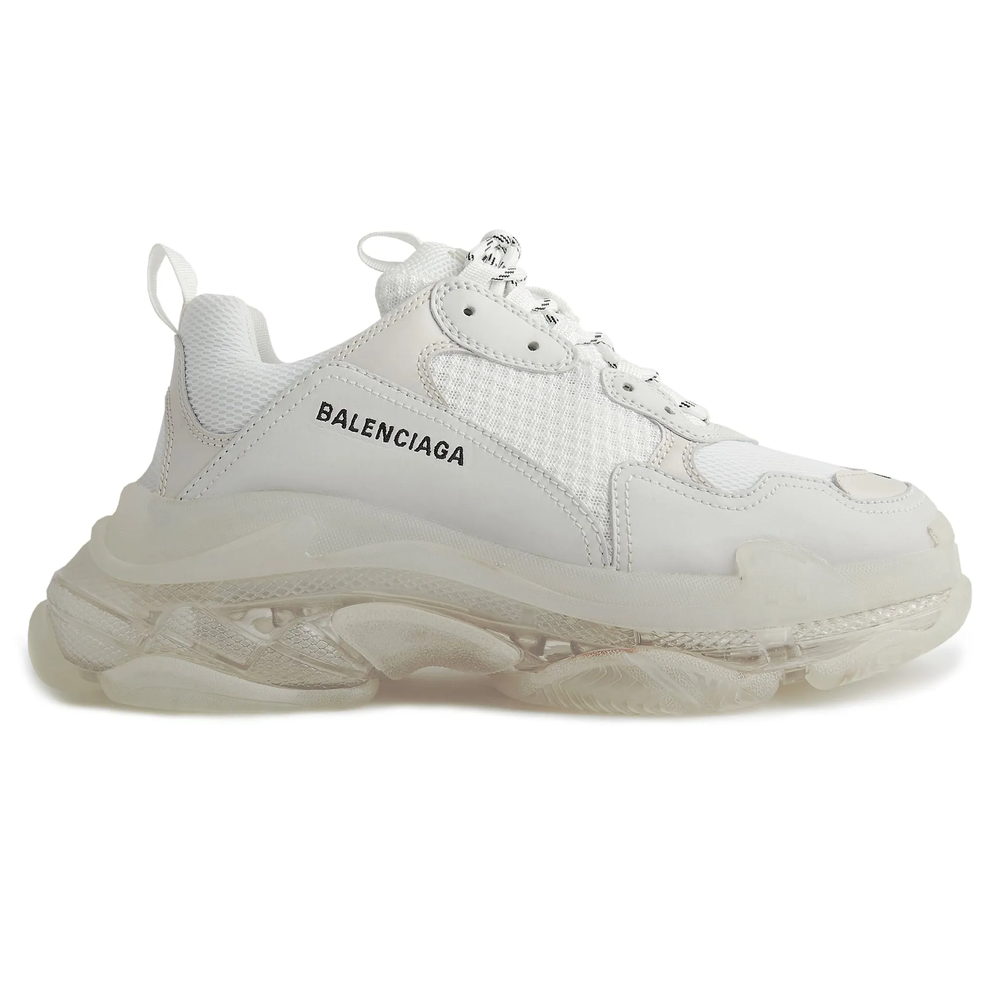 Balenciaga Triple S White Transparent Sole