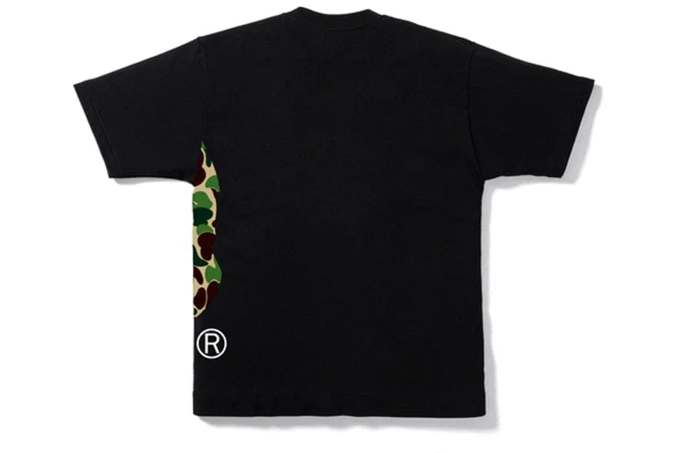 BAPE ABC SIDE BIG APE HEAD TEE BLACK / GREEN