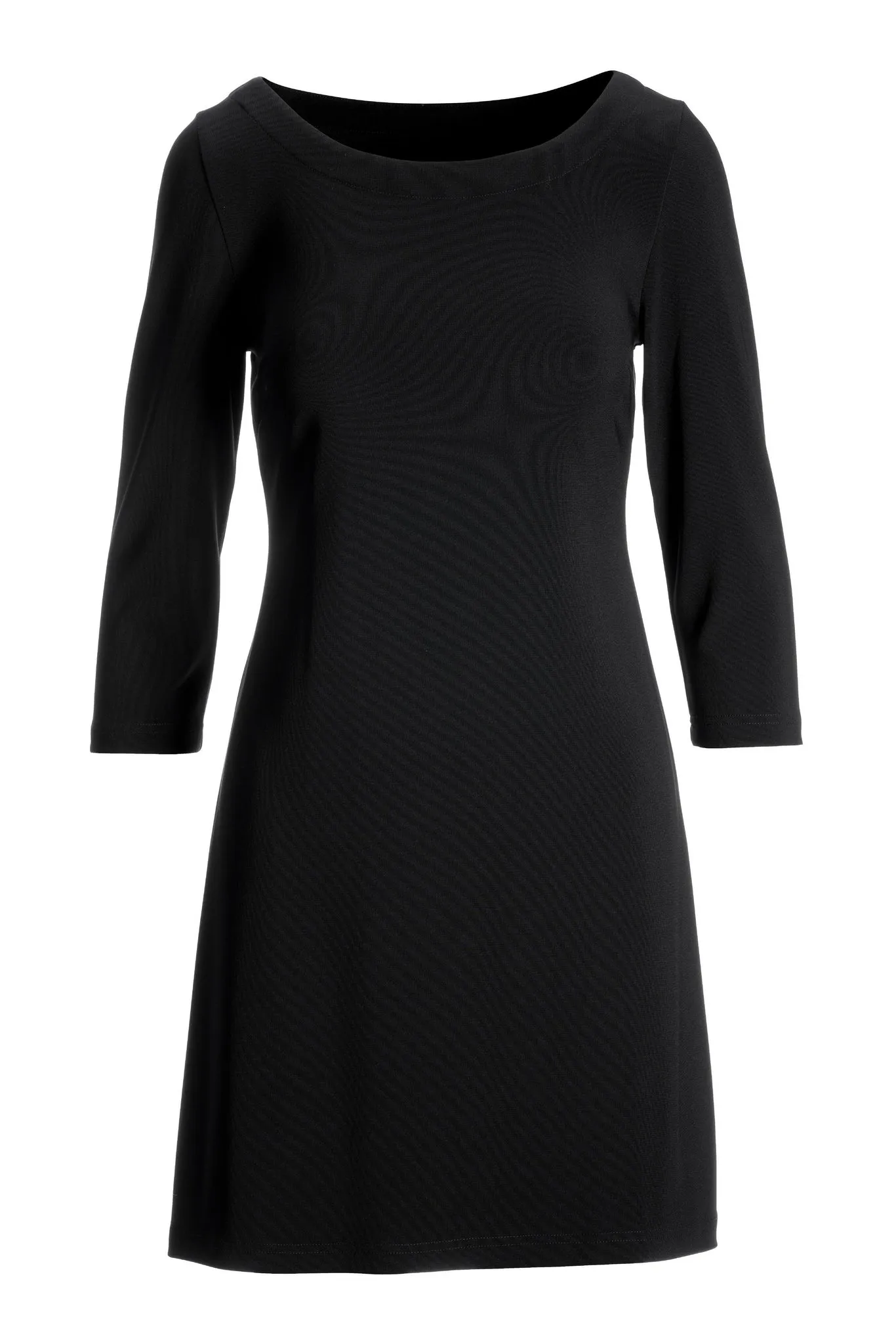 Beyond Travel Knit Swing Dress Jet Black