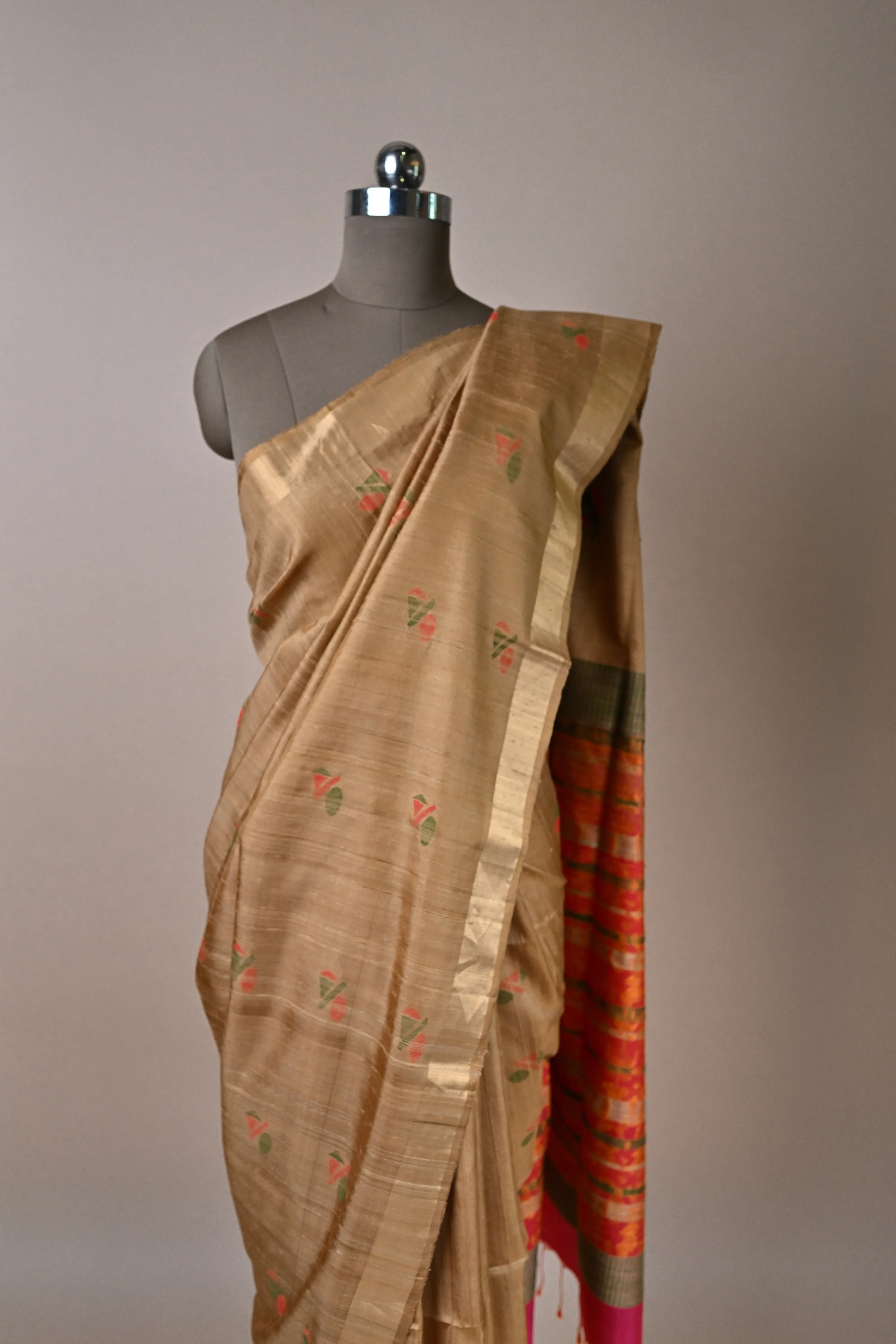 Bhagalpuri Dupion Pure Silk Saree