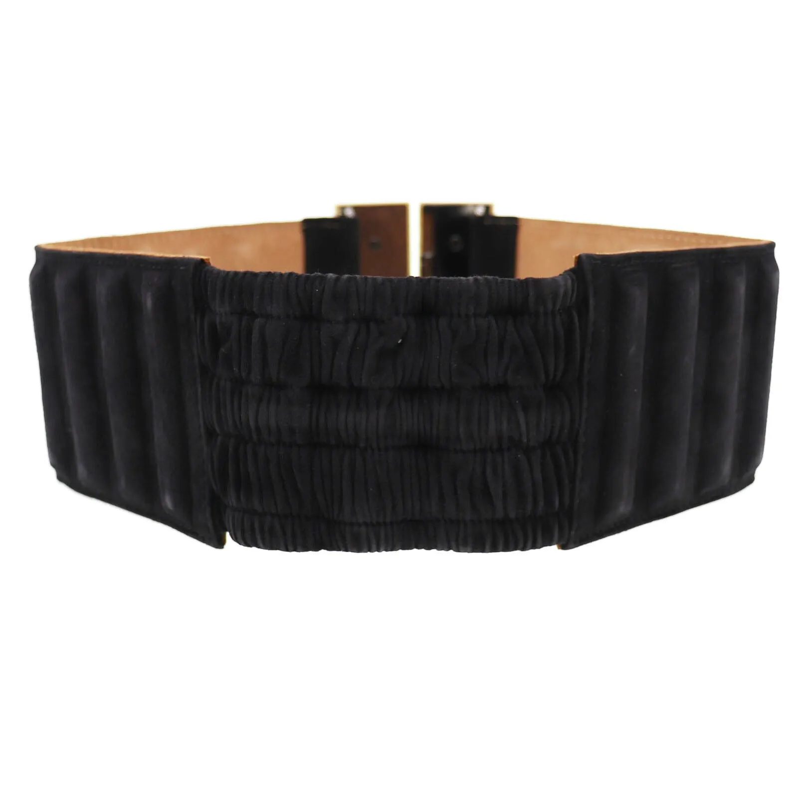 Black Logo High Waist Belt