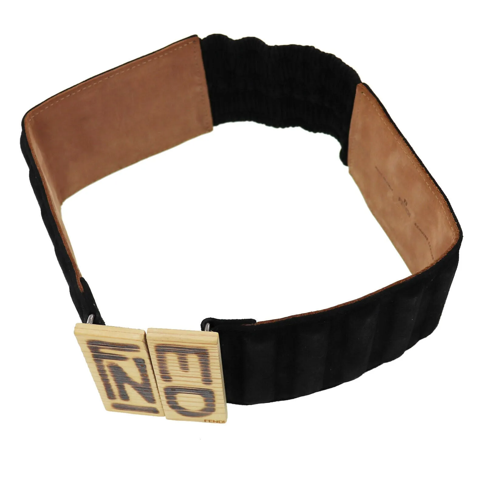 Black Logo High Waist Belt