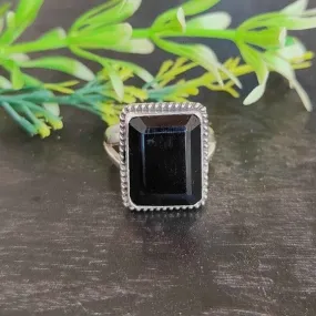 Black Onyx 925 Sterling Silver Handmade Ring