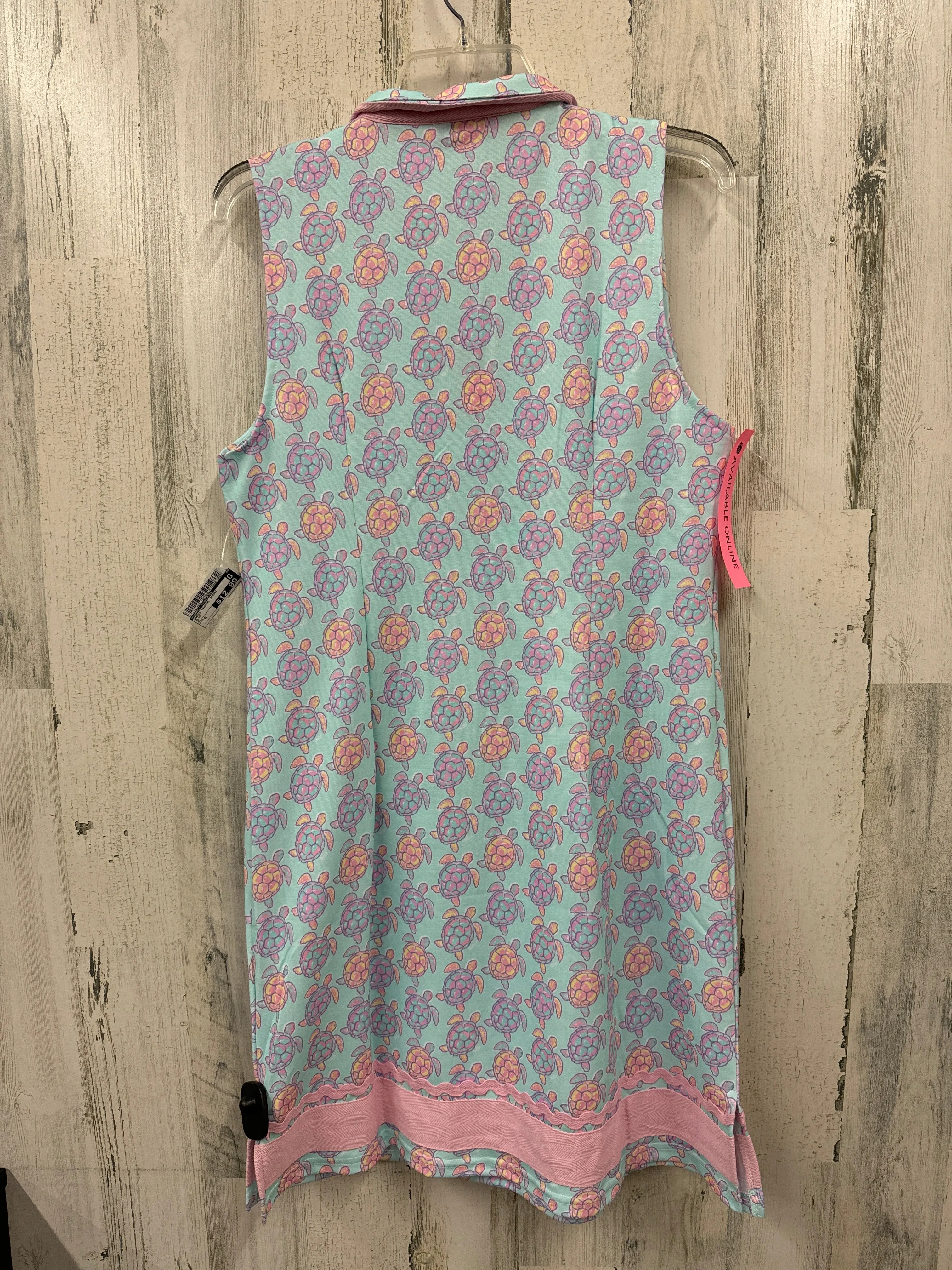 Blue Dress Casual Short Simply Southern, Size M