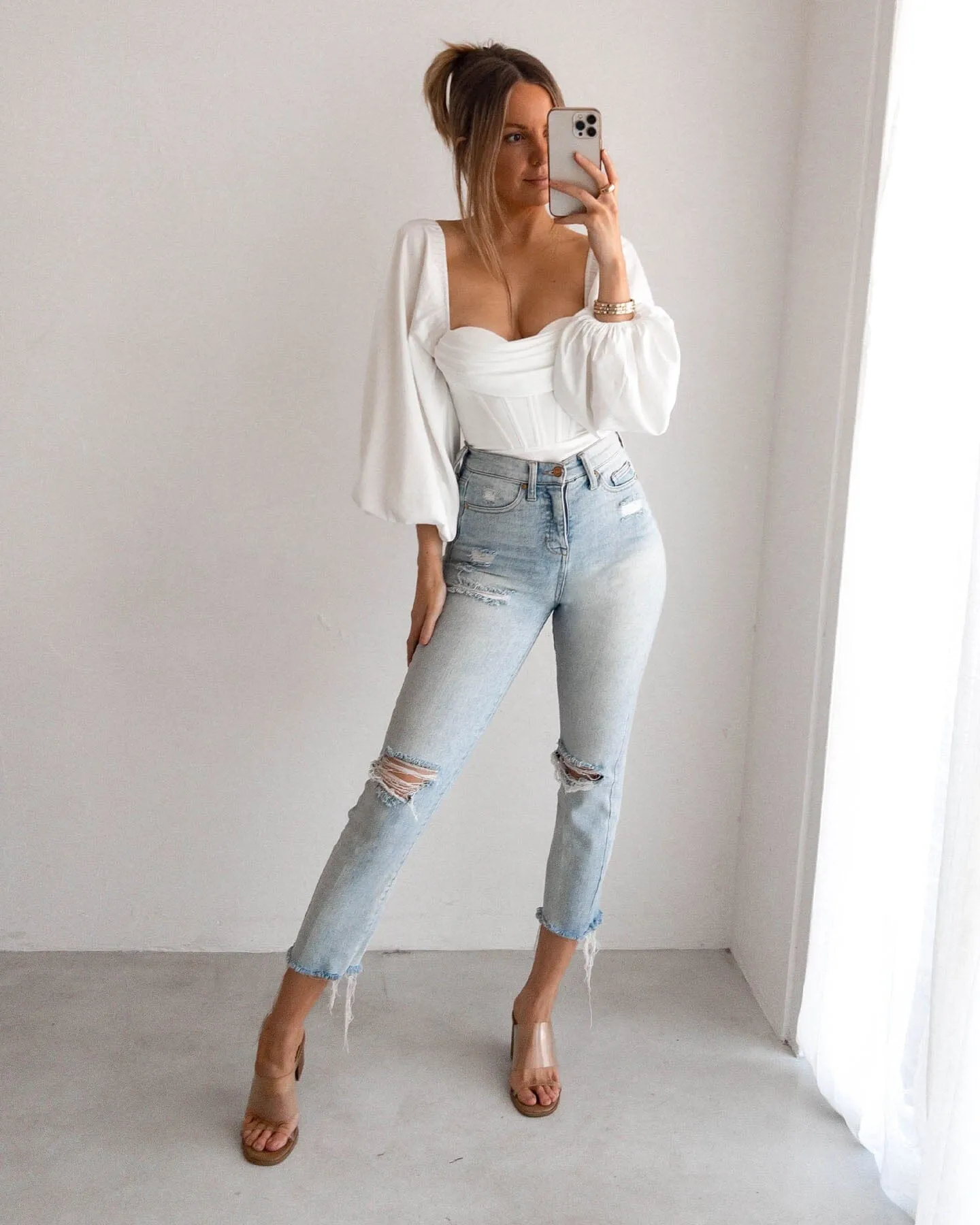 Brielle Bodysuit-White