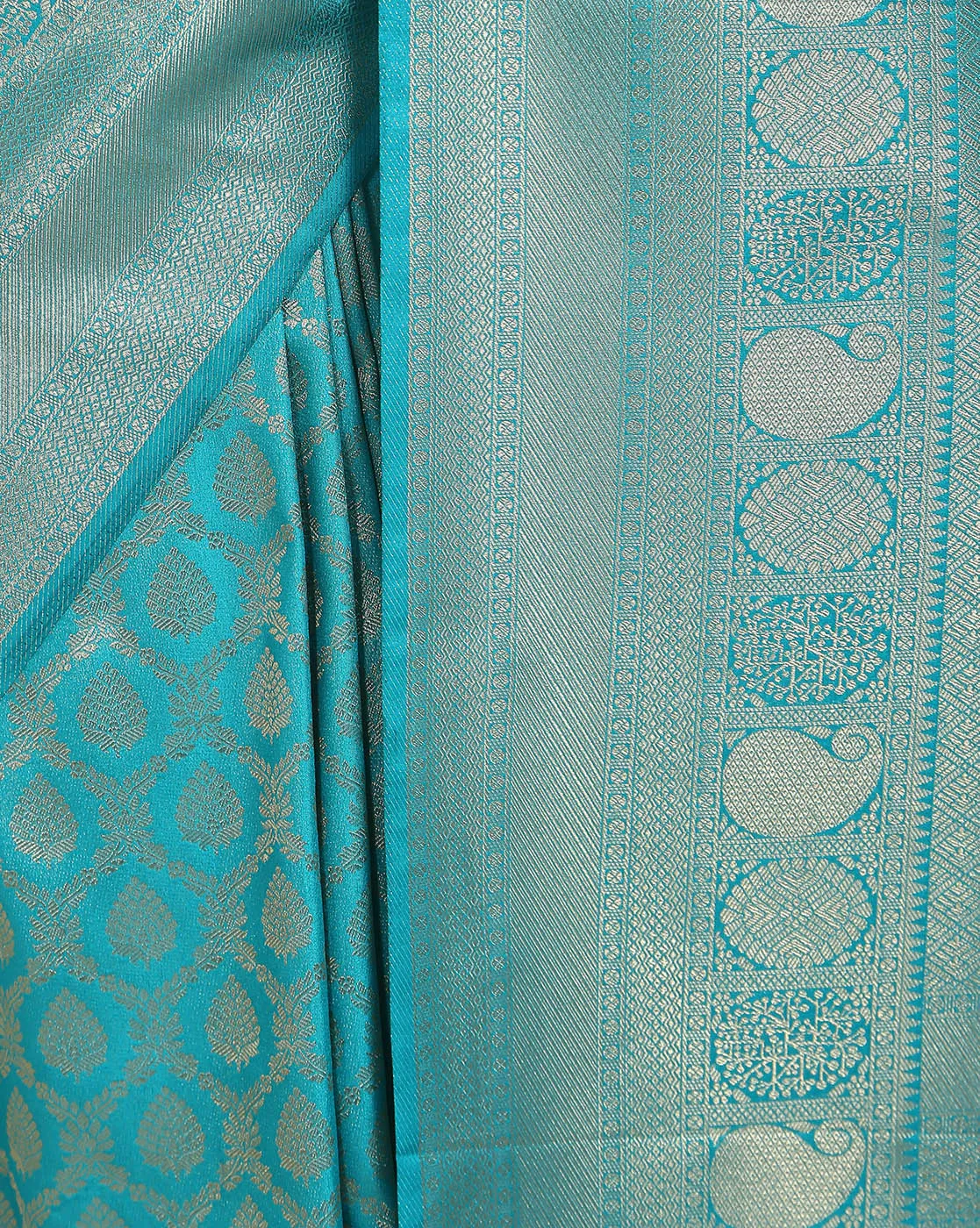 Brocade Zari Jaal Handloom Woven Saree