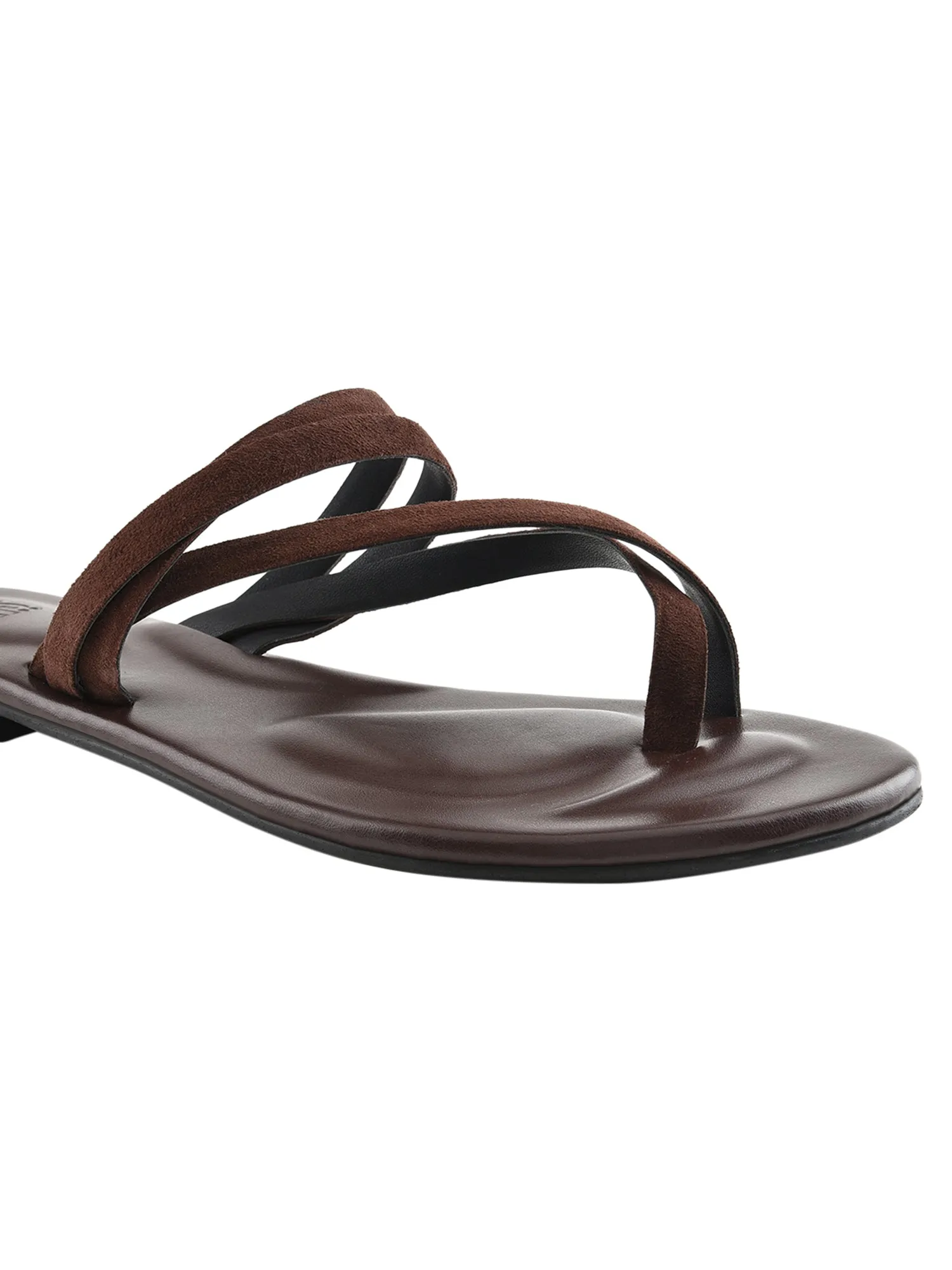 Brown Strappy Sandals For Women