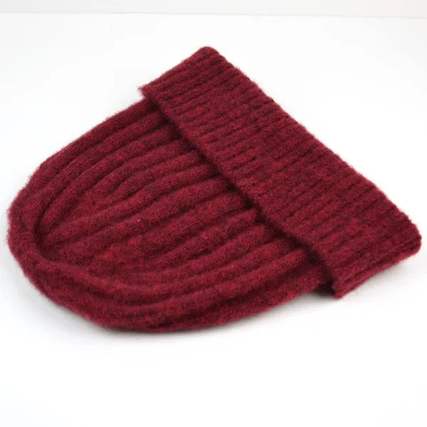 cableami - Shaggy Dog Beanie - Burgundy