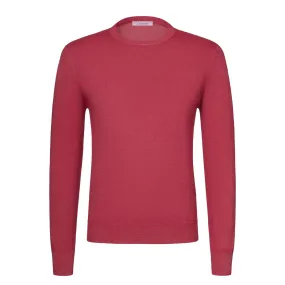 Cashmere and Silk Crew-Neck Sweater in Lollipop