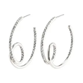 Cherished Silver Plated Hoops