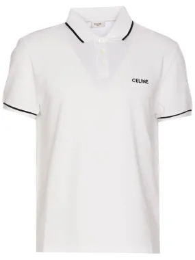 Classic Embroidered Logo Cotton PK Shirt White