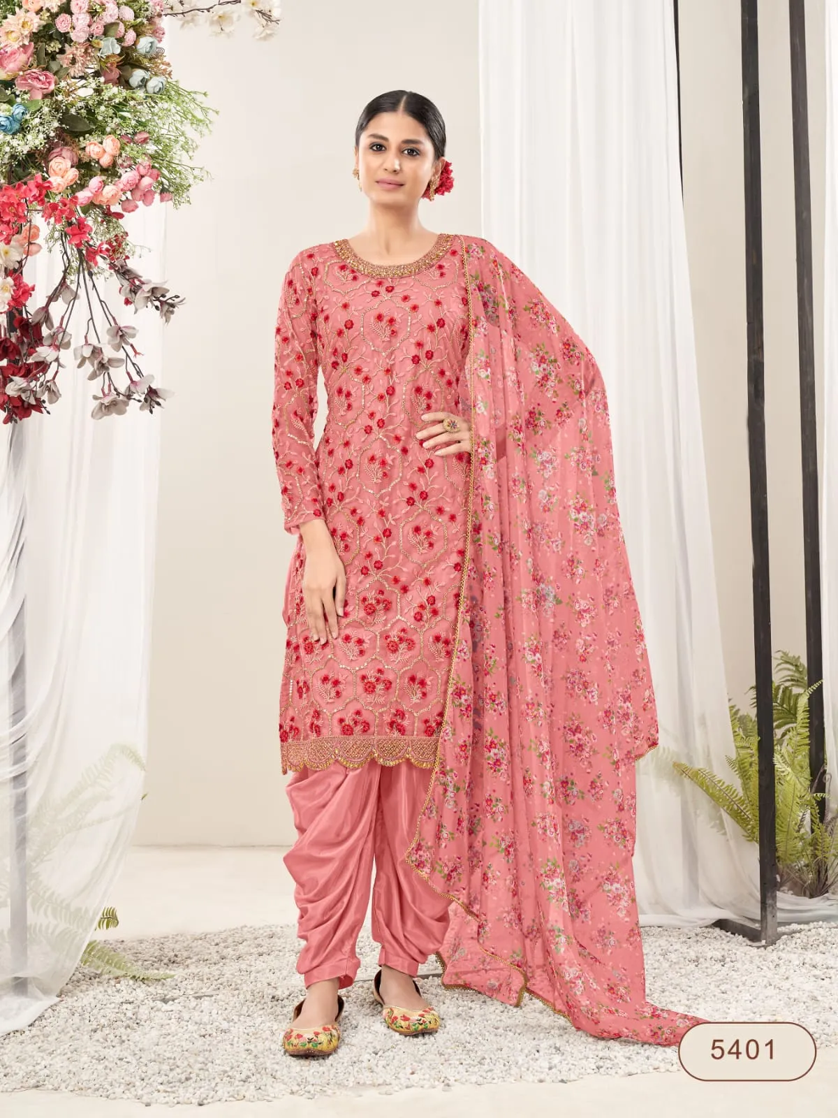 Classy designer printed Suits  - Rent