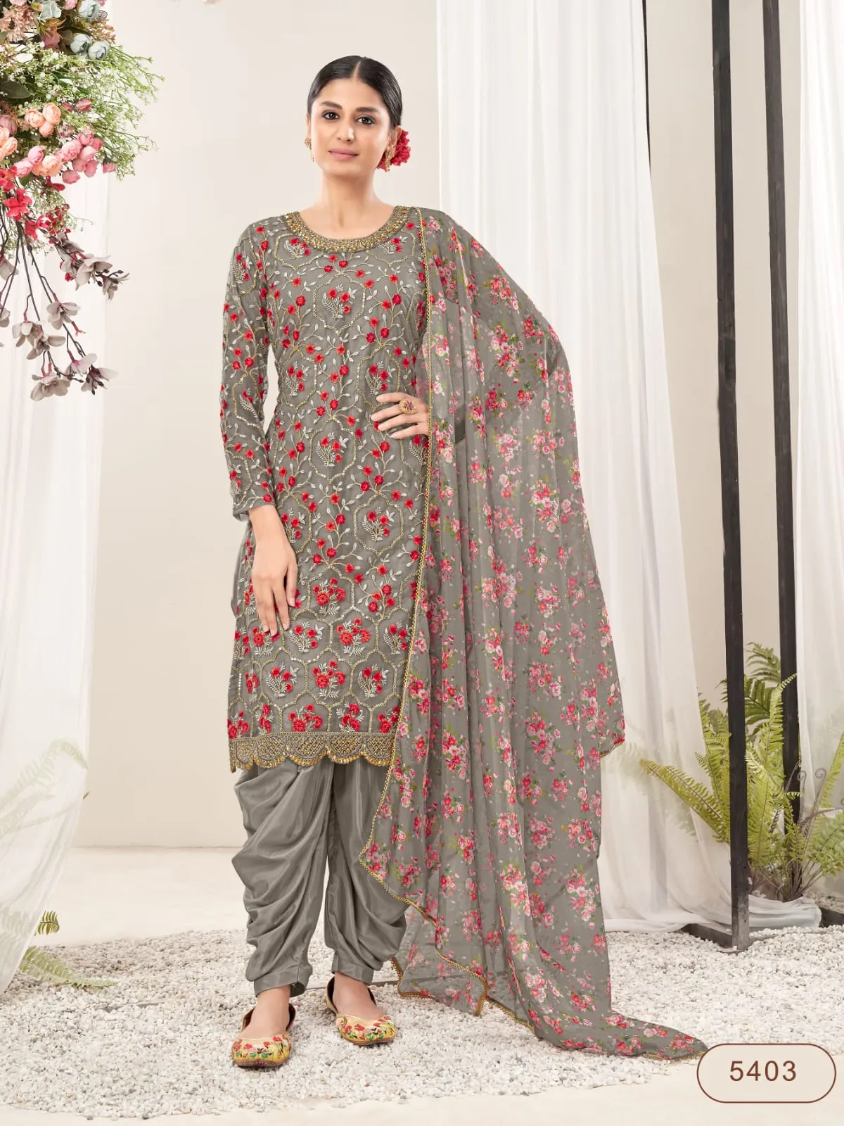 Classy designer printed Suits  - Rent