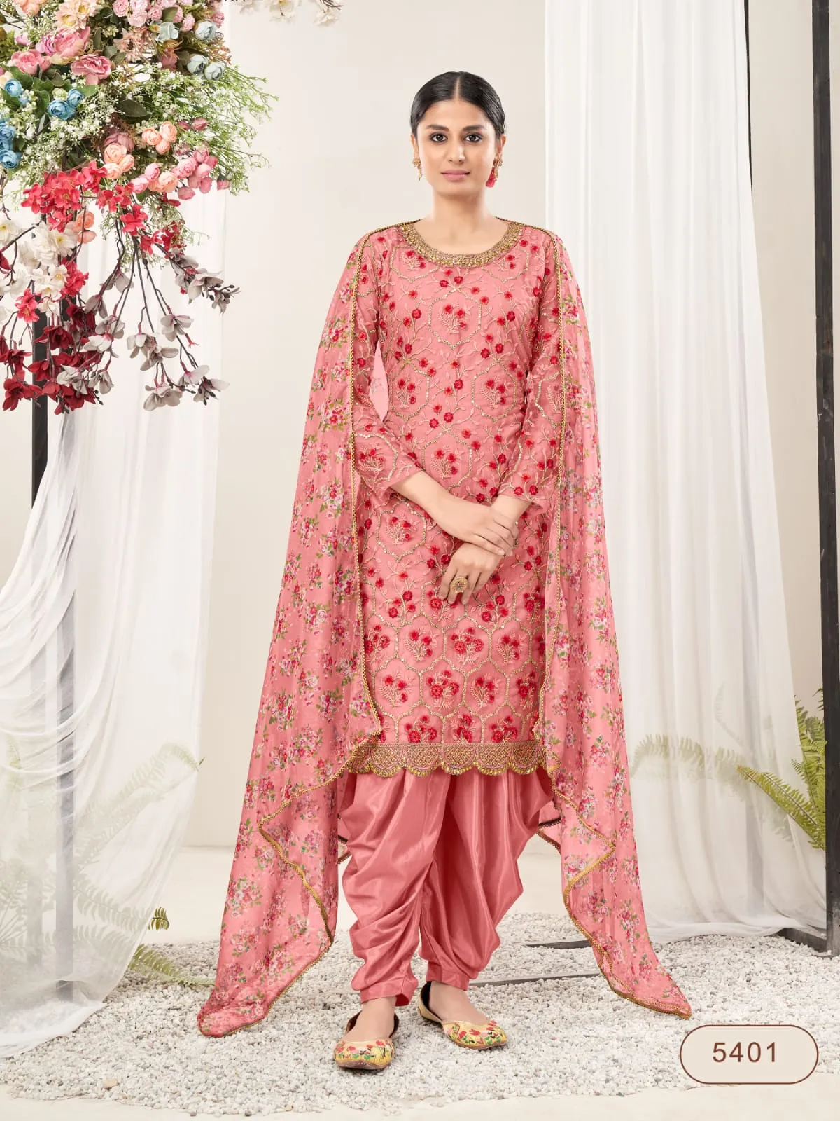 Classy designer printed Suits  - Rent