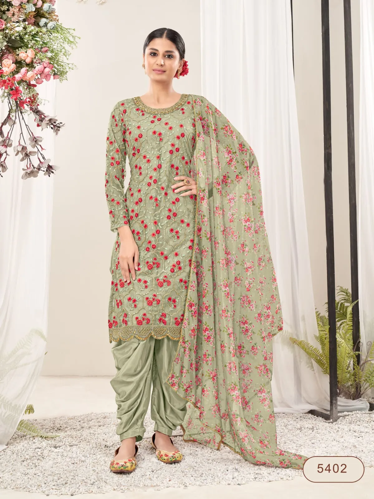 Classy designer printed Suits  - Rent