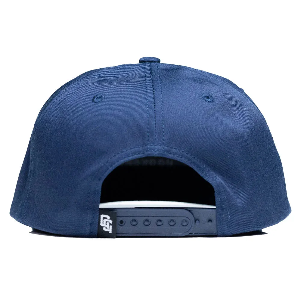 Cocaine & Hookers Navy Blue SnapBack Golf Hat with Flat Brim