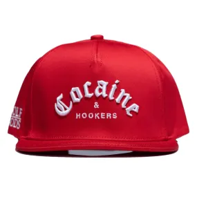 Cocaine & Hookers Red SnapBack Golf Hat