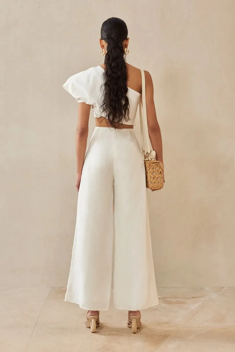 Cult Gaia - Kora Pant - Off White Linen