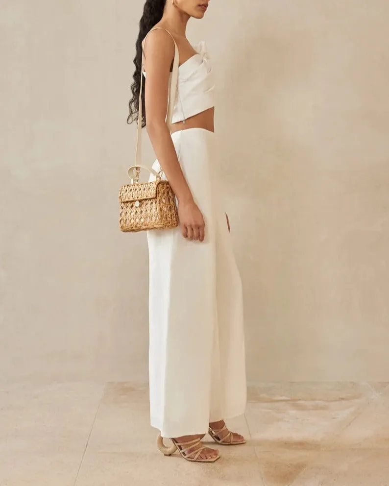 Cult Gaia - Kora Pant - Off White Linen