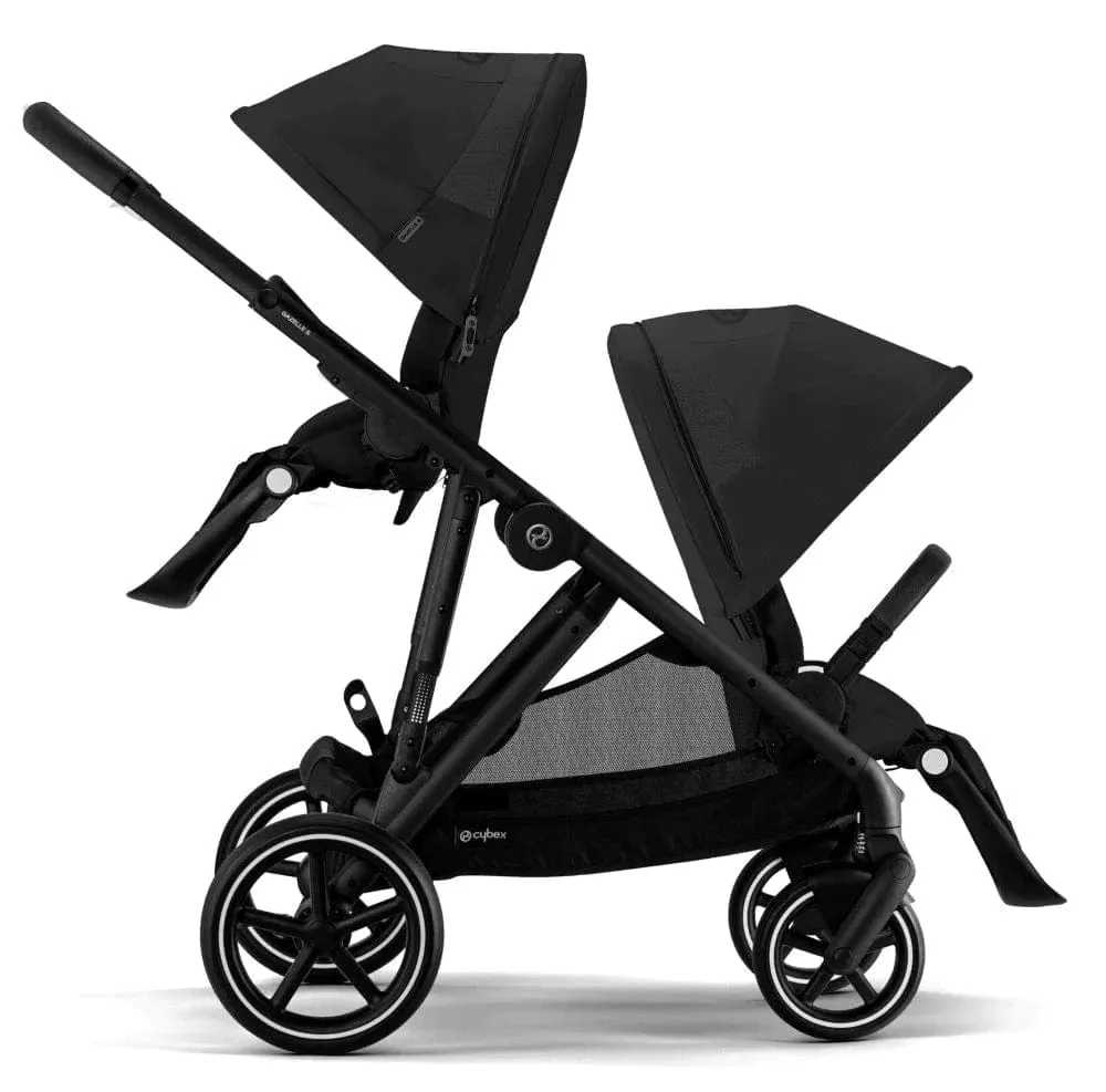 Cybex Gazelle S Twin Pushchair - Black / Moon Black