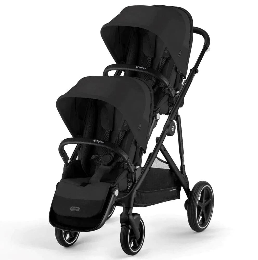 Cybex Gazelle S Twin Pushchair - Black / Moon Black