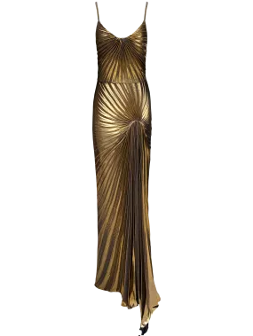 Dazed Dress Floor Length Metallic