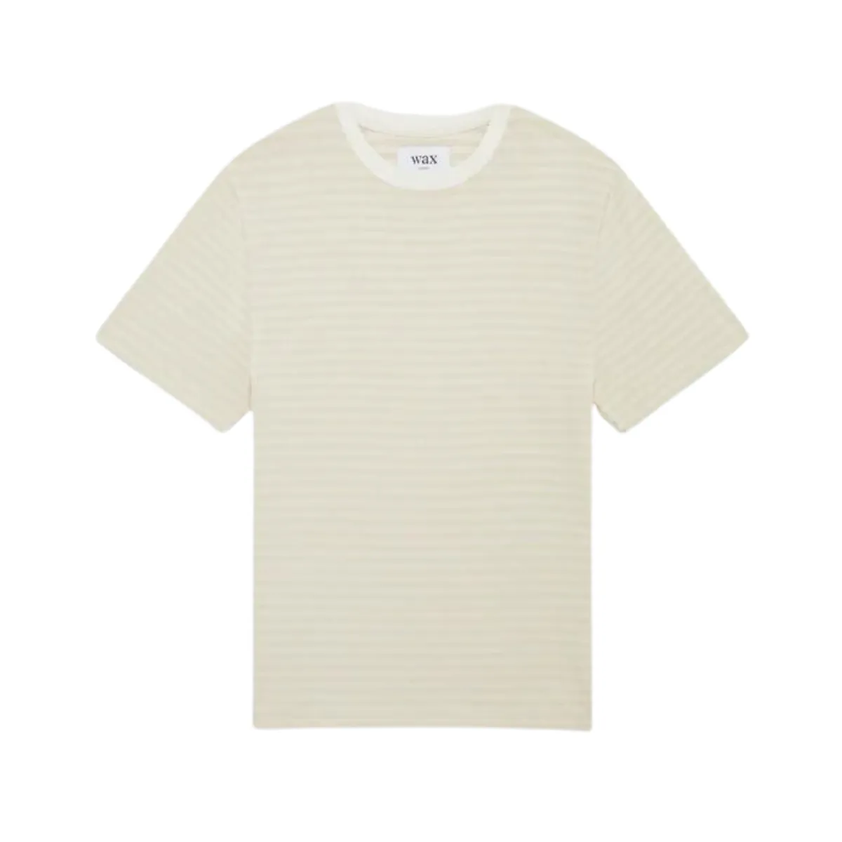 Dean SS Tee Tonal Stripe Ecru