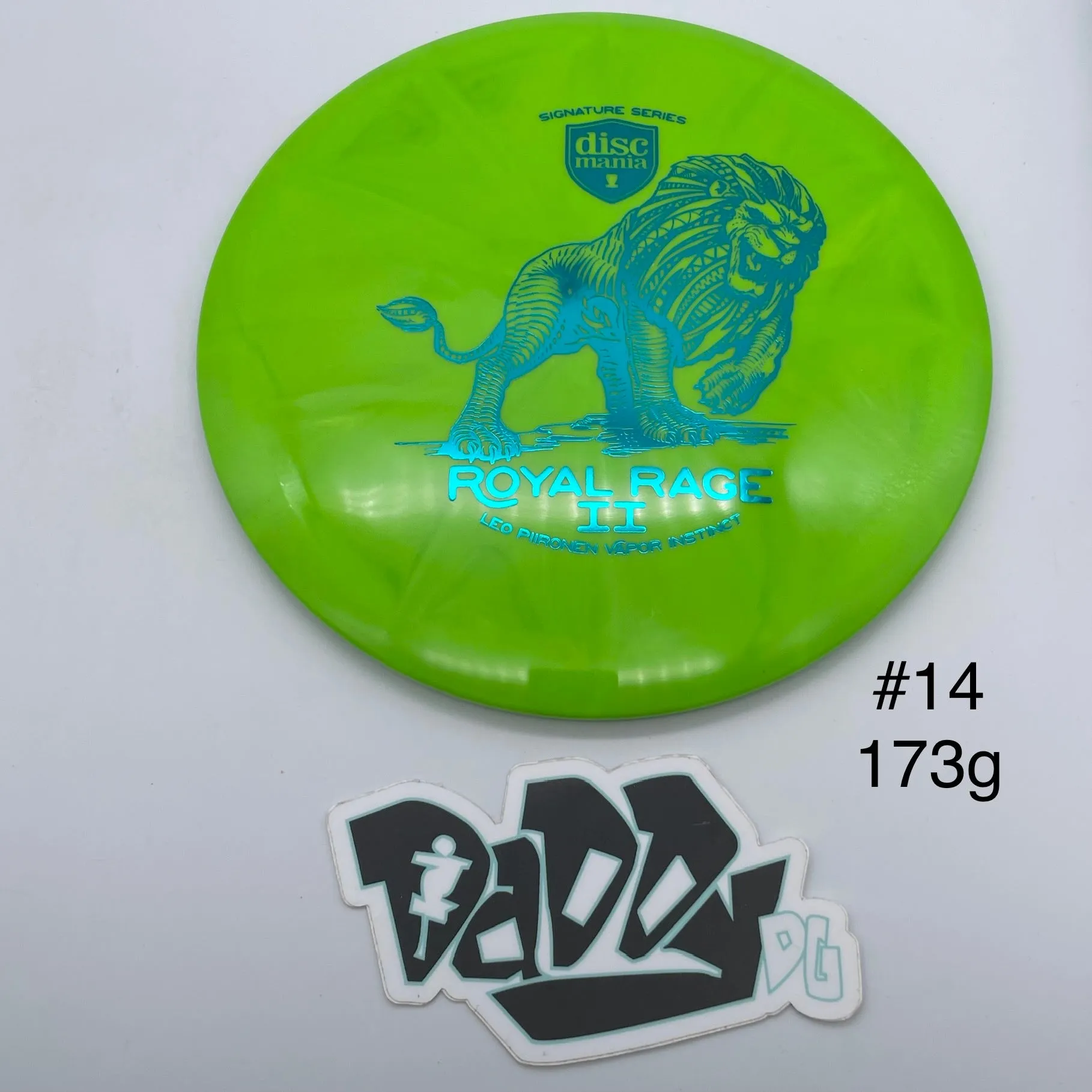 Discmania Royal Rage 2 - Leo Piironen Tour Signature Lux Vapor Instinct