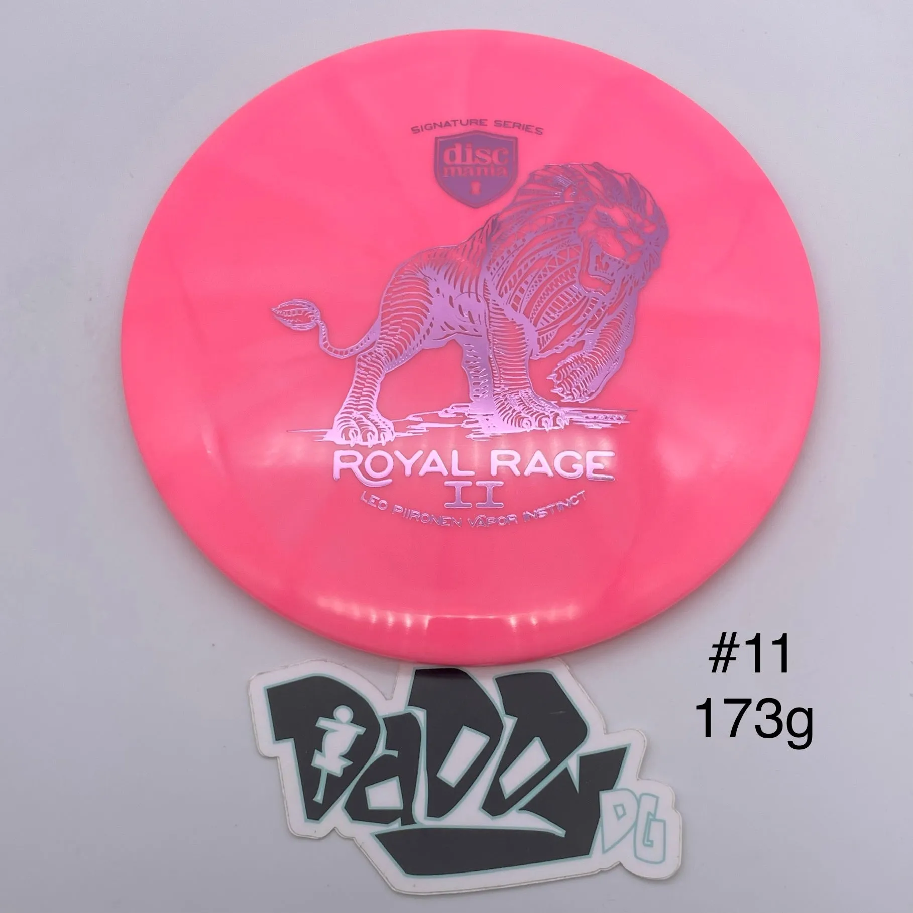 Discmania Royal Rage 2 - Leo Piironen Tour Signature Lux Vapor Instinct